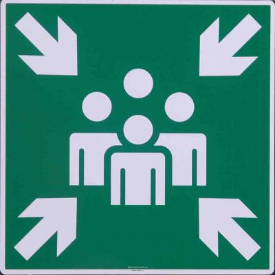 Panneau point de rassemblement